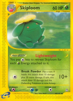 Skiploom Pokémon card, number 60