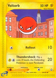 Voltorb Pokémon card, number 64