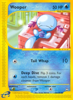 Wooper Pokémon card, number 66