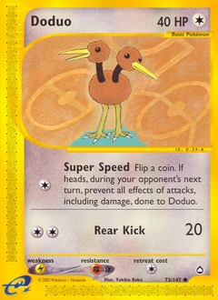 Doduo Pokémon card, number 73