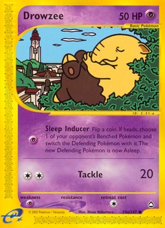 Drowzee Pokémon card, number 74