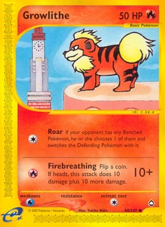 Growlithe Pokémon card, number 80