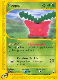 Hoppip Pokémon card, number 83