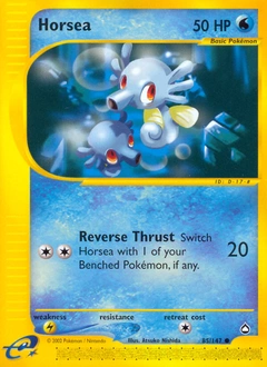 Horsea Pokémon card, number 85