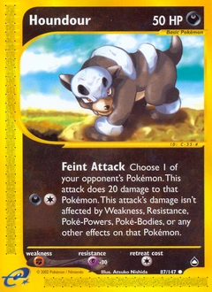 Houndour Pokémon card, number 87
