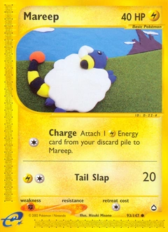 Mareep Pokémon card, number 93