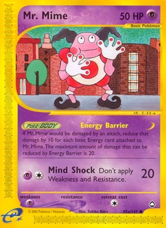 Mr. Mime Pokémon card, number 95