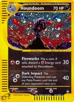 Houndoom Pokémon card, number H11