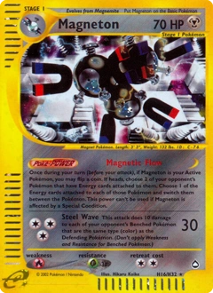 Magneton Pokémon card, number H16
