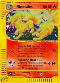 Ninetales Pokémon card, number H19