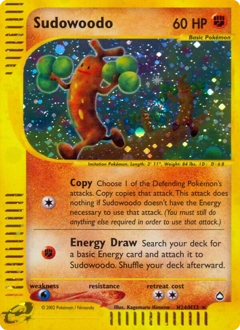 Sudowoodo Pokémon card, number H24