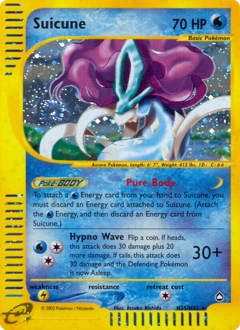 Suicune Pokémon card, number H25