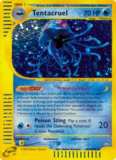 Tentacruel Pokémon card, number H26
