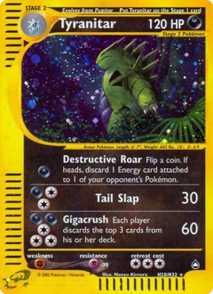 Tyranitar Pokémon card, number H28