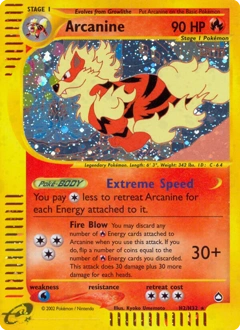 Arcanine Pokémon card, number H2