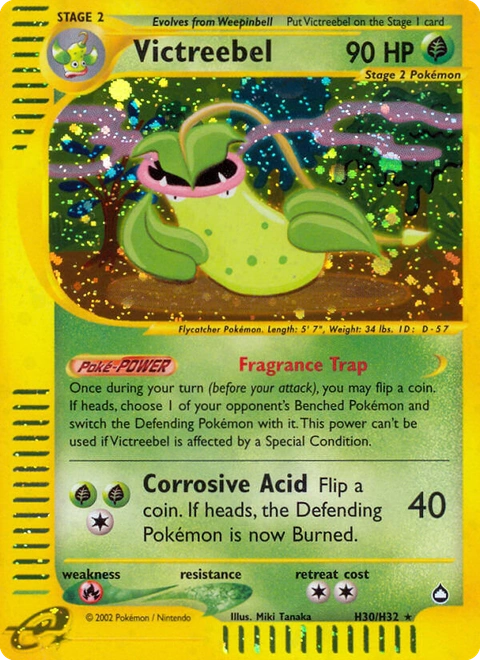 Victreebel Pokémon card from Aquapolis, number H30 (Standard print)