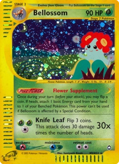 Bellossom Pokémon card, number H5