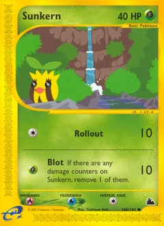 Sunkern Pokémon card, number 106