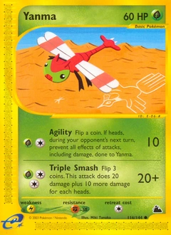 Yanma Pokémon card, number 116