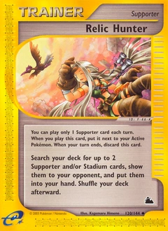 Relic Hunter Pokémon card, number 120