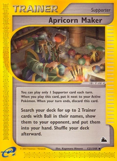Apricorn Maker Pokémon card, number 121