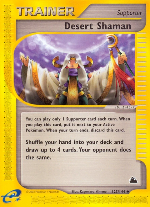 Desert Shaman Pokémon card from Skyridge, number 123 (Standard print)