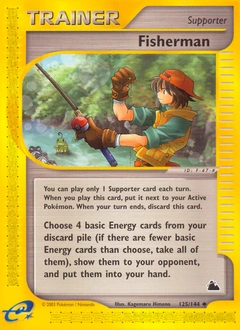 Fisherman Pokémon card, number 125