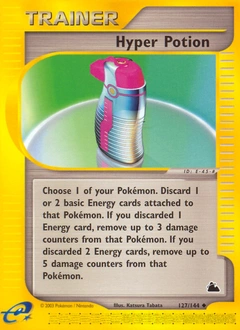 Hyper Potion Pokémon card, number 127