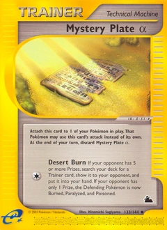 Mystery Plate α Pokémon card, number 133