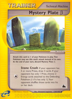 Mystery Plate β Pokémon card, number 134