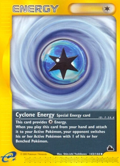 Cyclone Energy Pokémon card, number 143