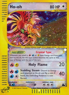 Ho-oh Pokémon card, number 149
