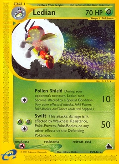Ledian Pokémon card, number 15