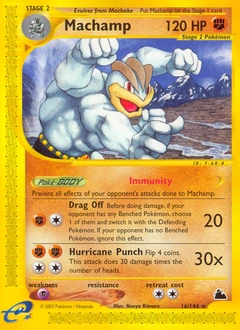 Machamp Pokémon card, number 16
