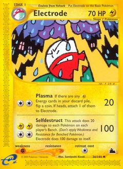 Electrode Pokémon card, number 36
