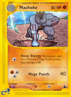 Machoke Pokémon card, number 38