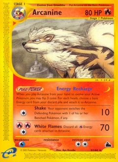 Arcanine Pokémon card, number 3