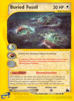 Buried Fossil Pokémon card, number 47