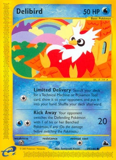 Delibird Pokémon card, number 49