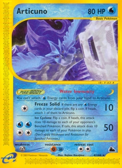 Articuno Pokémon card, number 4