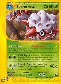 Forretress Pokémon card, number 56