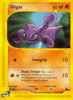 Gligar Pokémon card, number 59