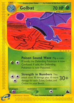 Golbat Pokémon card, number 60