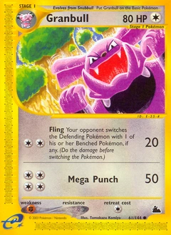 Granbull Pokémon card, number 61