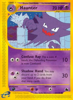 Haunter Pokémon card, number 63