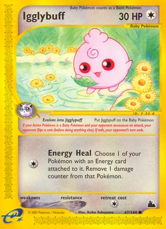 Igglybuff Pokémon card, number 67