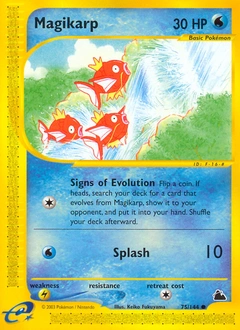 Magikarp Pokémon card, number 75