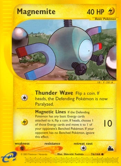 Magnemite Pokémon card, number 76