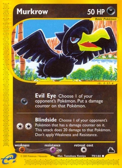 Murkrow Pokémon card, number 79