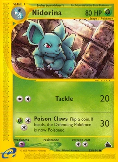 Nidorina Pokémon card, number 83